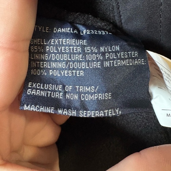 London Fog Women’s Medium Red Removable Hooded Jacket, fleece lined removable - Picture 10 of 10